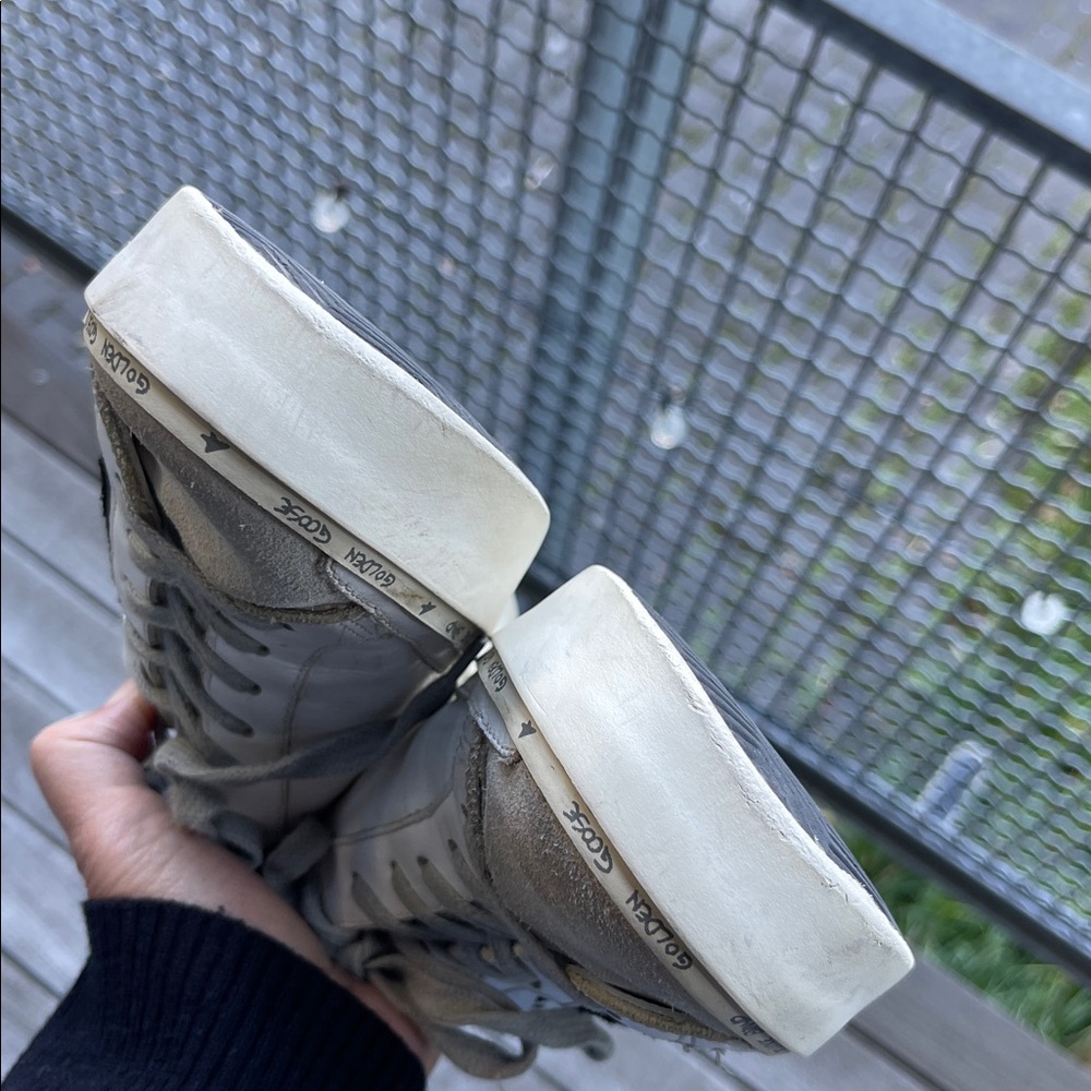 Golden Goose Hi Star |White | blue glitter-back |Size 39| 9 - Picture 7 of 16